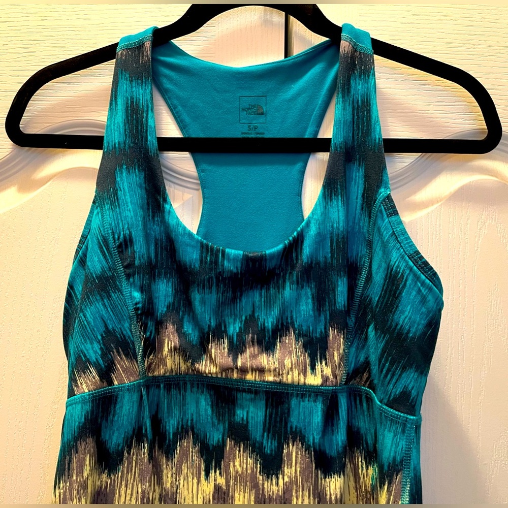 The North Face Racer Back Dress With Built In Sports Bra, Size Small - Picture 3 of 7